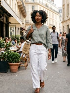 Viola Borghi | Linen Top With Bow